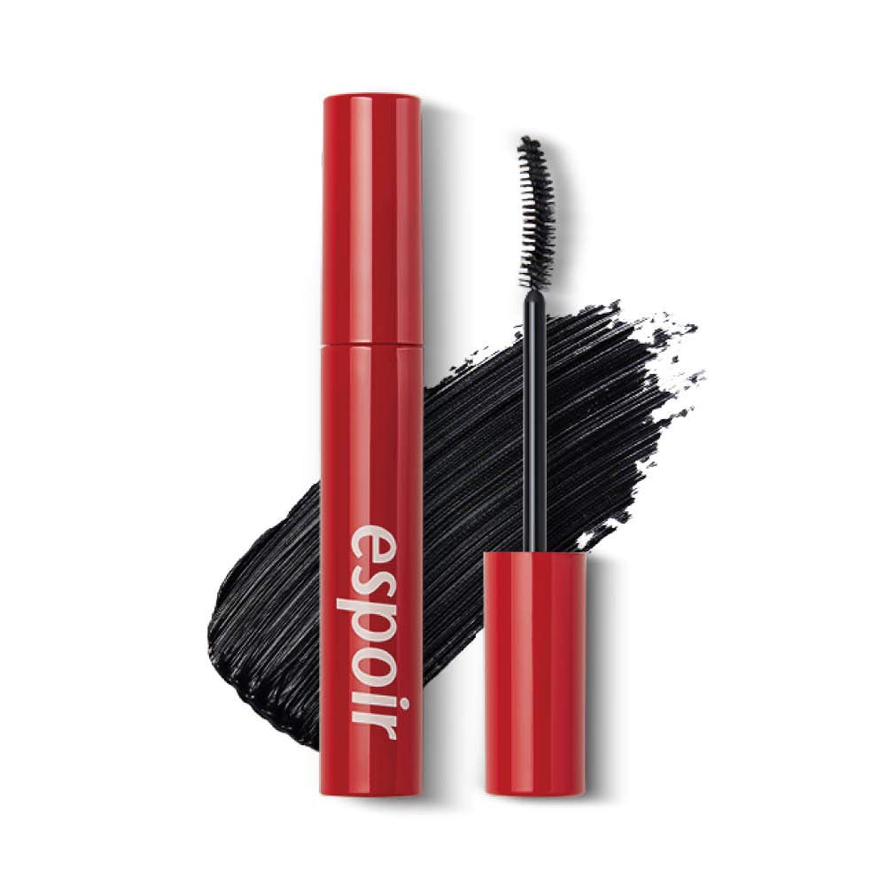 Espoir Waterproof Mascara #1 Clean Black - Long-Lasting, Non-Smudging, C-Curling Effect