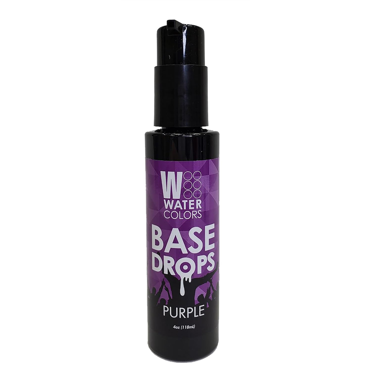 Watercolors Purple Base Drops - Water-Based Nano-Pigment Hair Dye, 4 Oz, Cruelty-Free