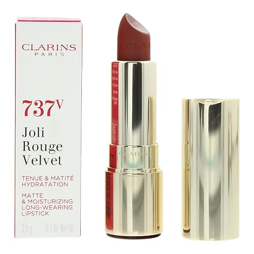 Clarins Joli Rouge Velvet Lipstick - Spicy Cinnamon, Matte Finish, Long-Lasting Hydration