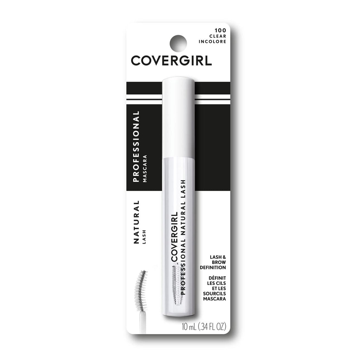 Covergirl Professional Natural Lash Mascara, Clear, 0.34 Fl Oz - Volume & Definition