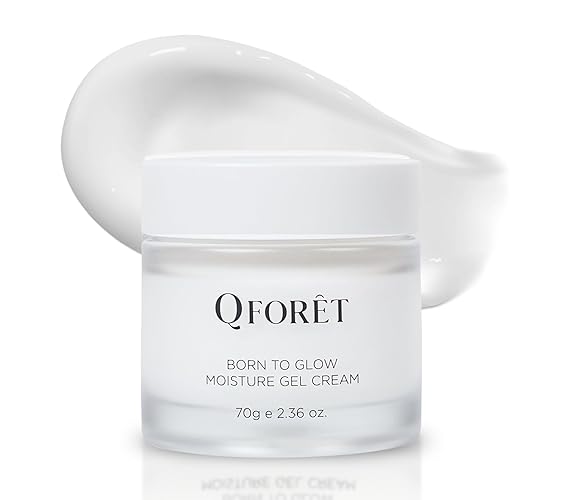 Qforet Vegan Hydrating Gel Cream For Glass Skin, 2.36Oz - Moisturizer For Oily, Sensitive Skin