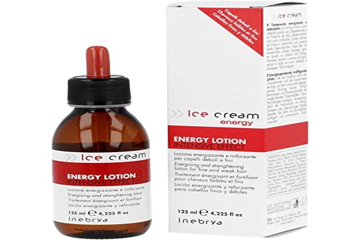 Inebrya Ice Cream Energy Lotion For Fine & Weak Hair, 4.225 Oz - Intensive Care