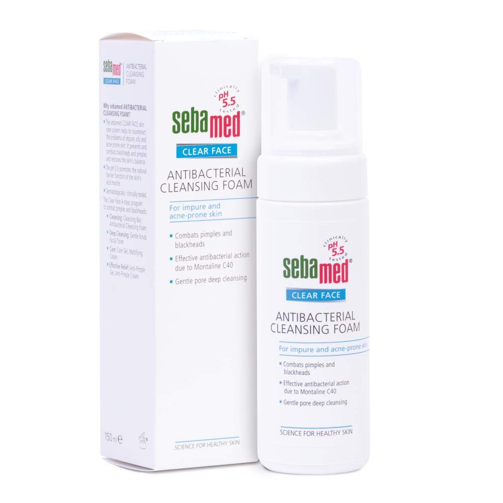 Sebamed Clear Face Cleansing Foam For Acne Prone Skin, Ph 5.5, 5 Fl Oz (150 Ml