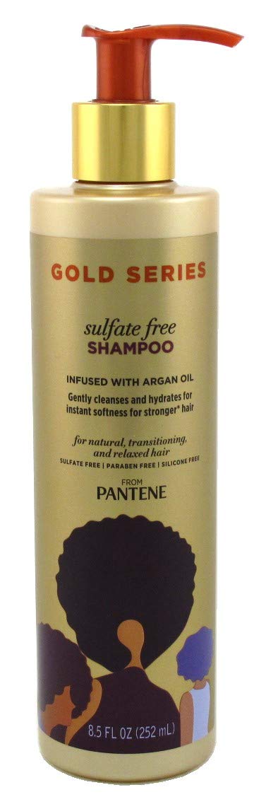 Pantene Gold Series Sulfate Free Shampoo, 8.5 Fl Oz, Pack Of 2 - Hydrating Hair Care