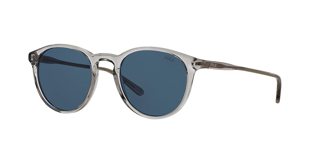 Ralph Lauren Polo Ph 4110 Sunglasses - Shiny Semi-Transparent Grey, 50/21/145, Plastic