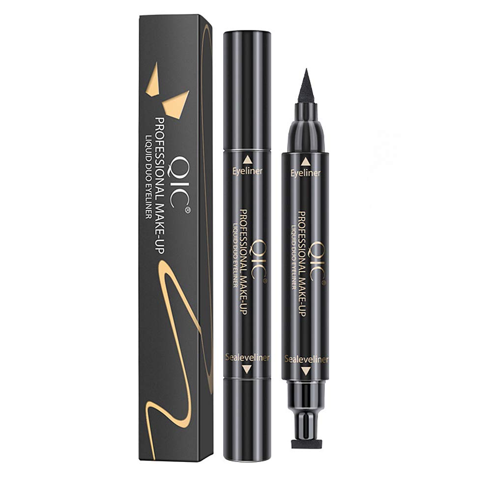 Magik Qic Winged Eyeliner Stamp - Waterproof Long Lasting Liquid Eye Pen (#2 Big Stamp)