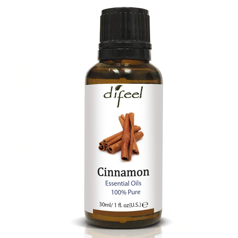 Difeel 100% Pure Cinnamon Essential Oil - 1 Oz Aromatherapy Oil For Relaxation And Wellness