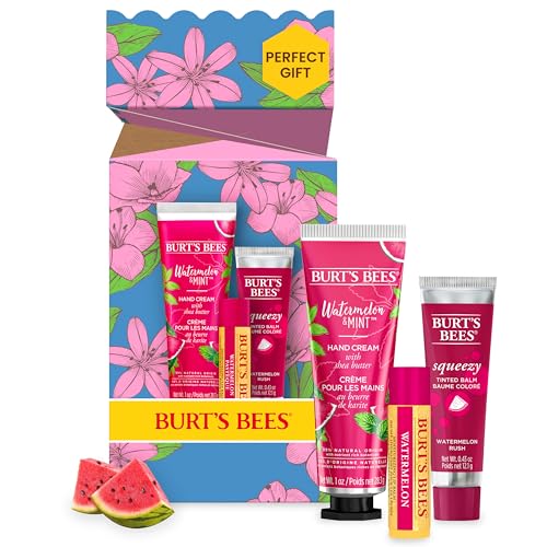 Burt'S Bees Mother'S Day Gift Set - 3 Watermelon Self Care Products For Mom