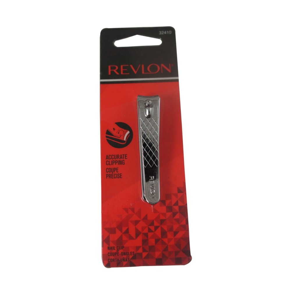 Revlon Silver Nail Clipper - Zinc Material, 1 Count (Pack Of 1) For Precision Grooming