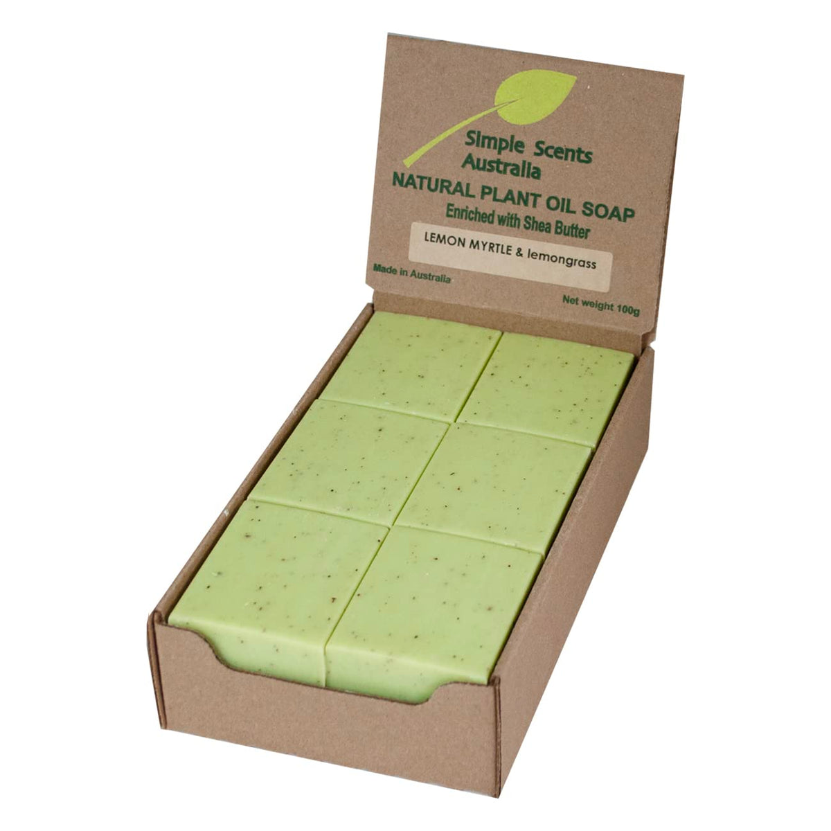 Simple Scents Australia Lemon Myrtle Natural Soap - 12 Bars Of Refreshing Natural Cleanse