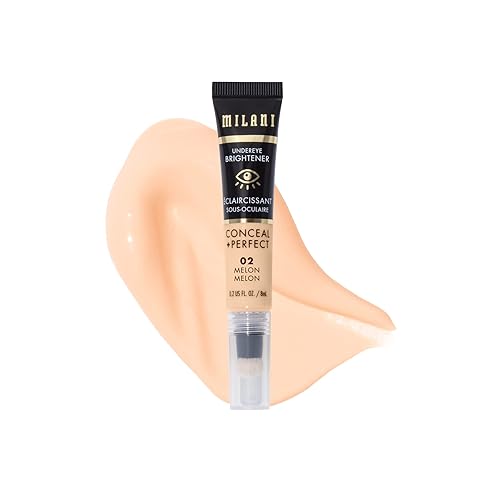 Milani Conceal + Perfect Undereye Brightener, 02 Melon, 0.2 Fl Oz - Dark Circle Treatment