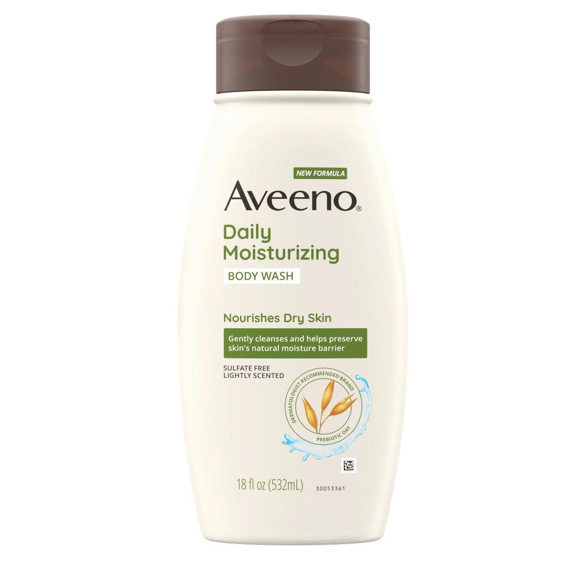 AVEENO Active Naturals Daily Moisturizing Body Wash 18 fl oz (Pack of 6)