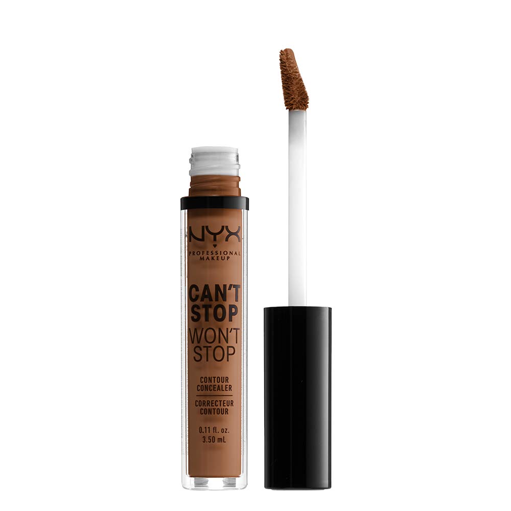 Nyx Professional Makeup Can'T Stop Won'T Stop Concealer, 24H Matte, Cappuccino, 0.11 Fl Oz