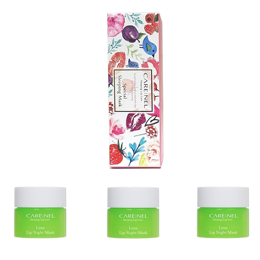 CARE:NEL Lip Sleeping Mask 5g - Overnight Lip Balm for Hydration & Care (Lime3)