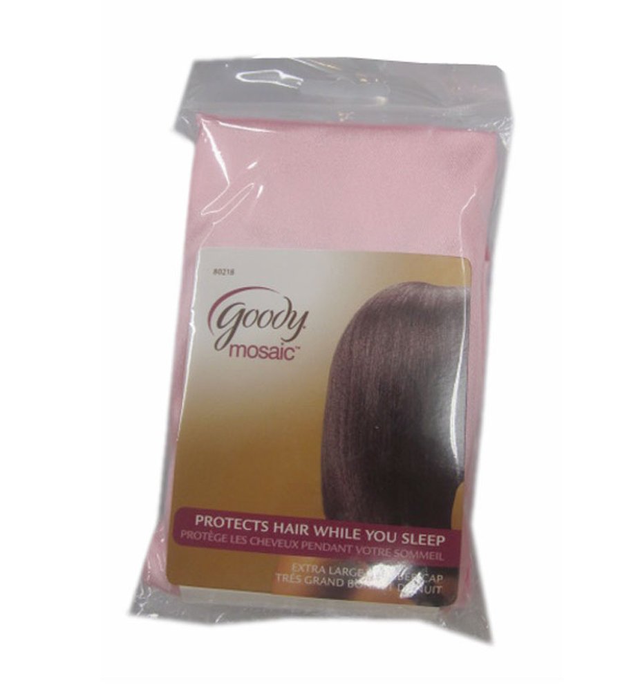 Goody Satin Slumber Cap - Pink, Soft Satin Hair Protection For Comfortable Sleep