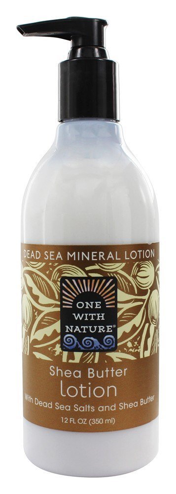 One With Nature Dead Sea Lotion With Shea Butter, 12 Fl Oz, Moisturizing Skin Care