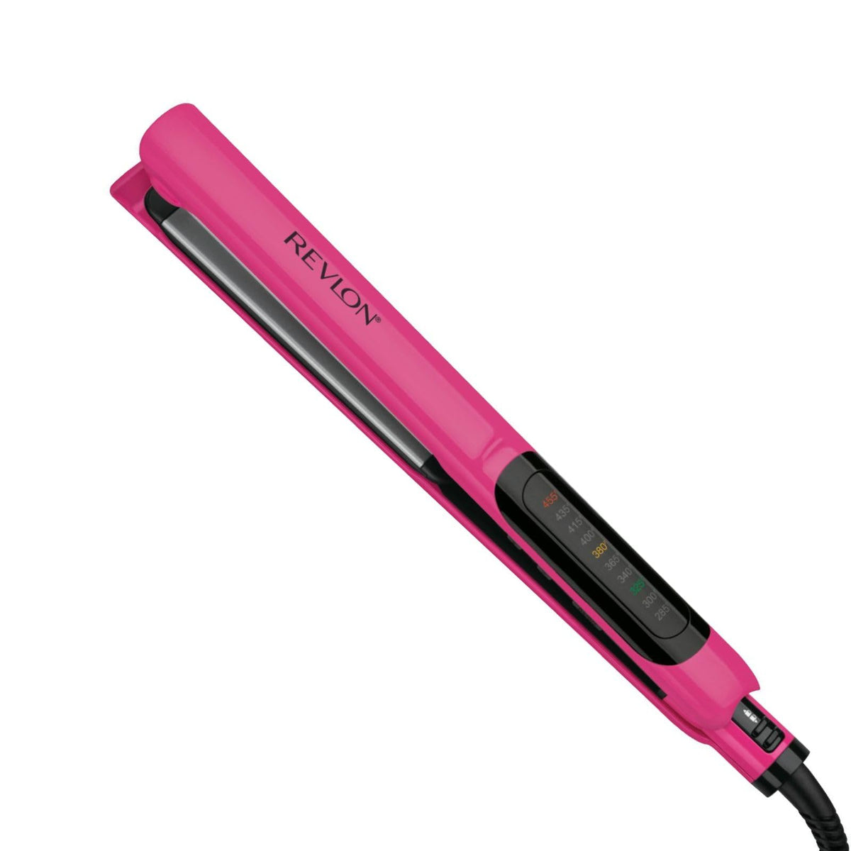 Revlon Smooth Brilliance Ceramic Flat Iron - 1 Inch, Pink, Ultra-Sleek Styling Tool