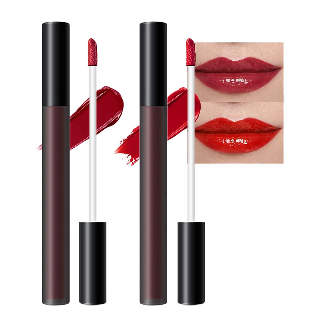 Bingbrush Velvet Lipgloss Set - 2 Pcs Matte Waterproof Longwear Lipstick For Makeup Collection