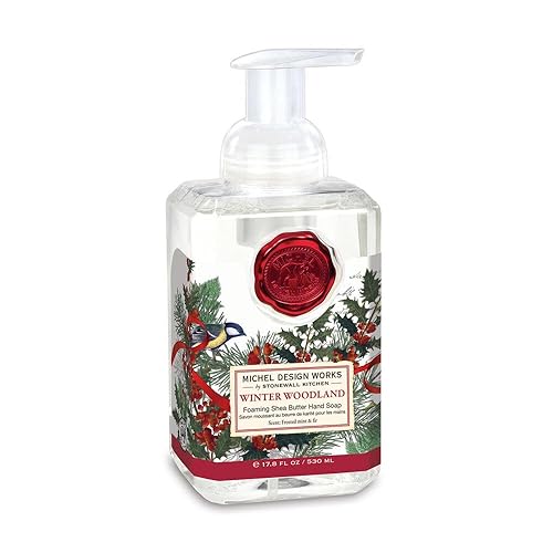 Michel Design Works Winter Woodland Foaming Hand Soap, 17.8 Fl Oz, Holiday Scent