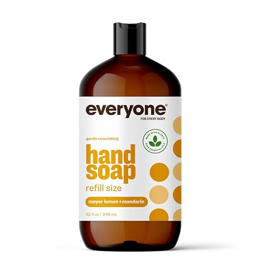 Everyone Lemon Mandarin Soap Hand - Brown, 1 Ounce, Natural Ingredients, Moisturizing Cleanser