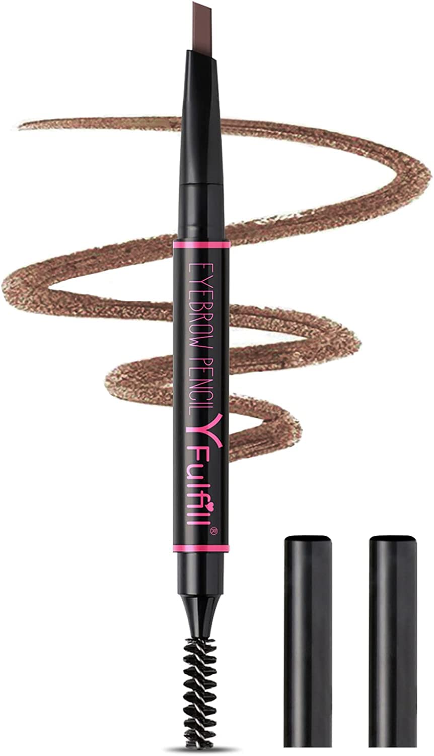 Yfulfill Brown Waterproof Eye Brow Pencil With Brush - Perfect For Blondes, 1 Count