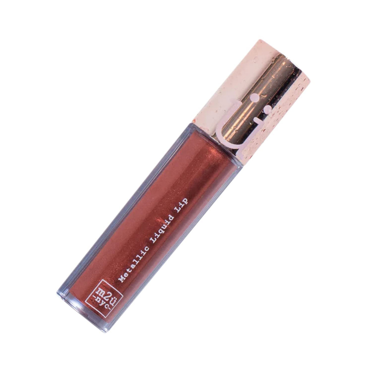 M2U Nyc Metallic Liquid Lipstick - Long Lasting Copper Color, High Impact Metallic Finish