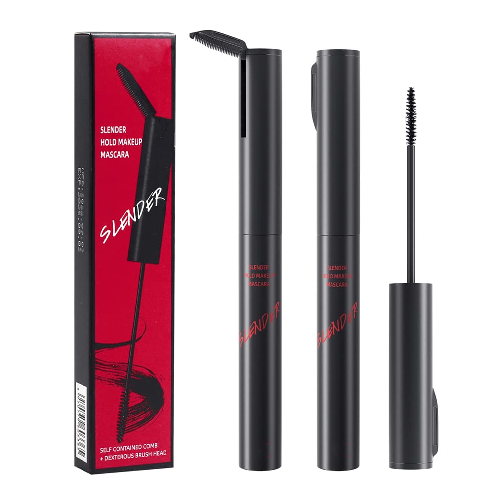 Lesiti 2 In 1 Waterproof Mascara - Tiny Brush For Long, Voluminous, Smudge-Proof Lashes, Black