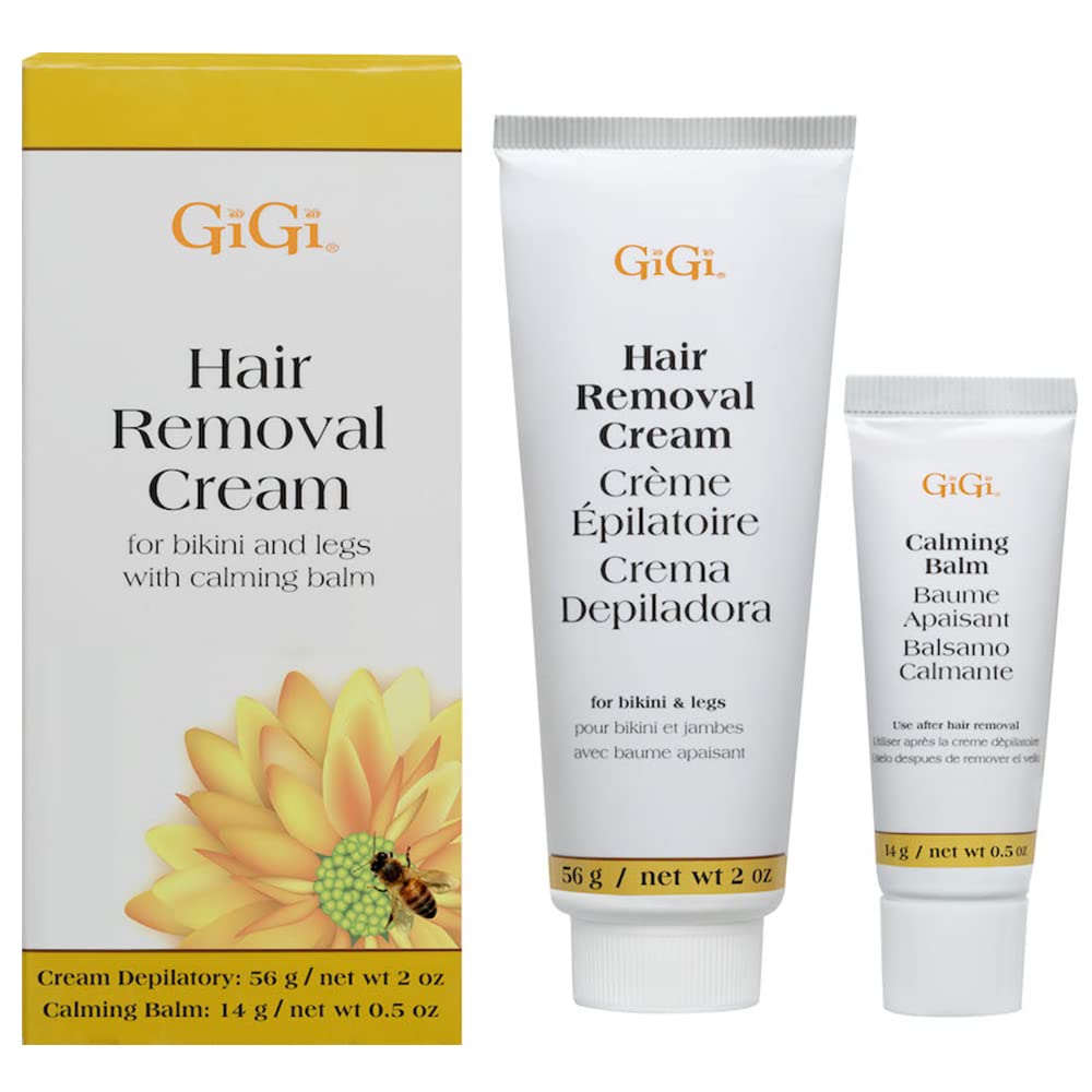 Gigi Hair Removal Cream With Calming Balm For Legs & Bikini - 1 Oz