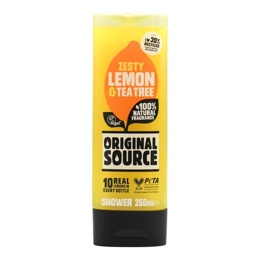 Original Source Lemon & Tea Tree Shower Gel, 250Ml - Refreshing Body Wash For Daily Use