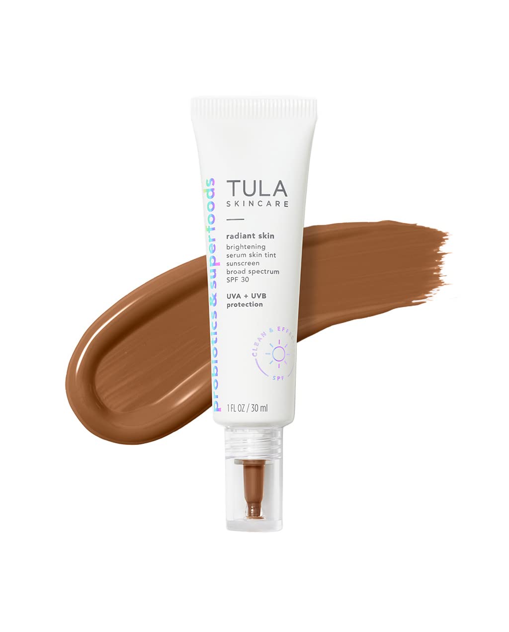 TULA Radiant Skin Brightening Serum Tint SPF 30 - Shade 23, 1 fl. oz. - Tinted Sunscreen