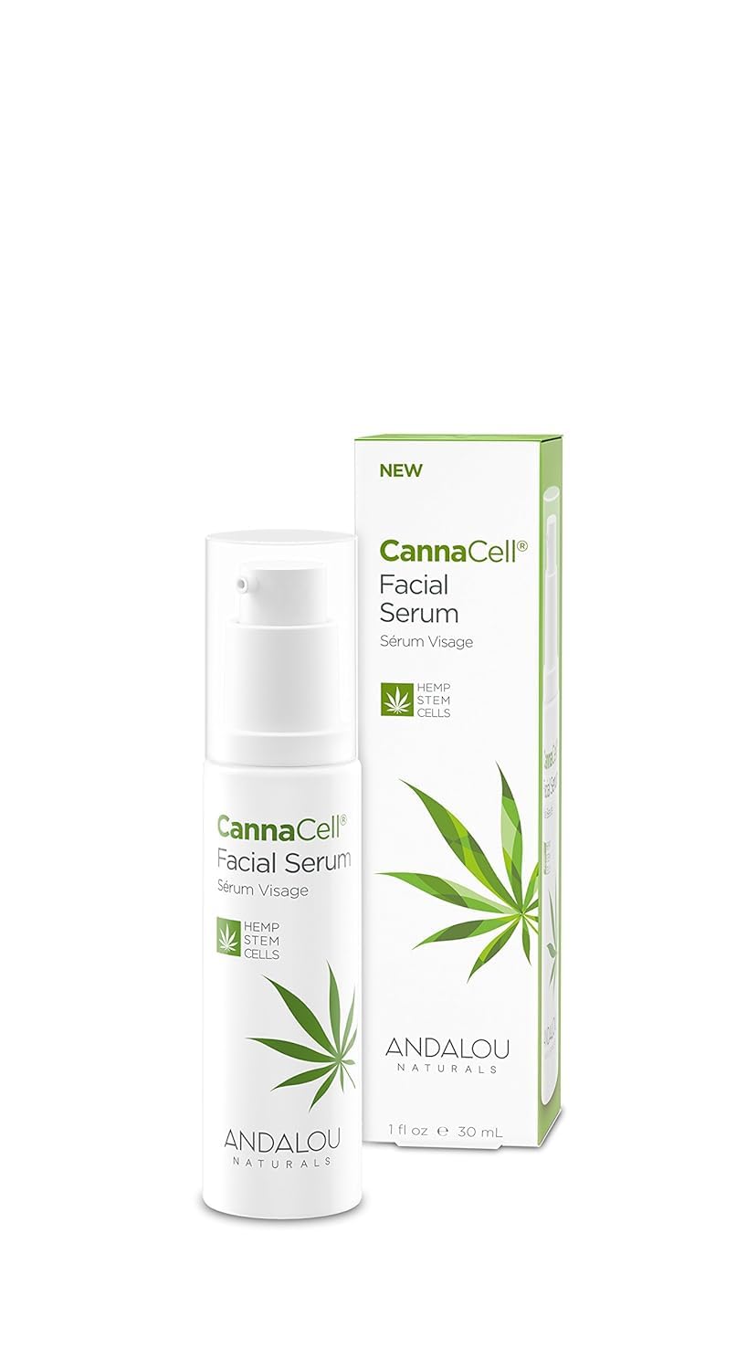 Andalou Naturals Cannacell Facial Serum, 1 Fl Oz - Hydrating Skincare For Radiant Skin