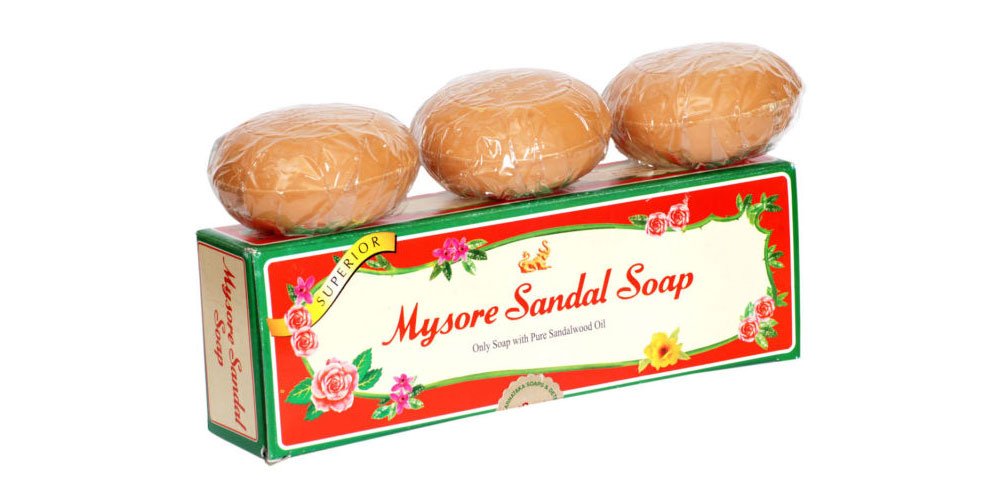 Mysore Sandal Bathing Soap With Sandalwood Oil - 3-Pack Gift Box (150G X 3)