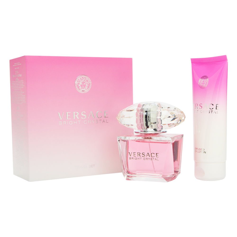 Versace Bright Crystal Women Gift Set - Eau De Toilette & Body Lotion, 3 Fl Oz