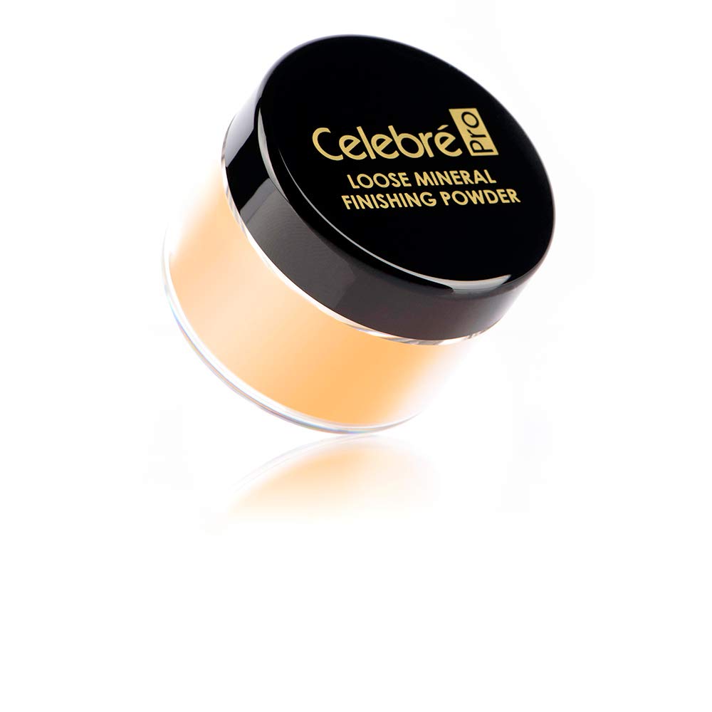 Mehron Celebre Loose Mineral Finish Powder, Medium/Medium Dark, 0.42 Oz - Flawless Makeup Finish