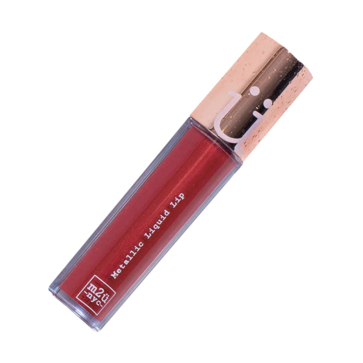 M2U Nyc Metallic Liquid Lipstick - Long Lasting High Impact Color, Red Empire State, 0.21 Fl Oz