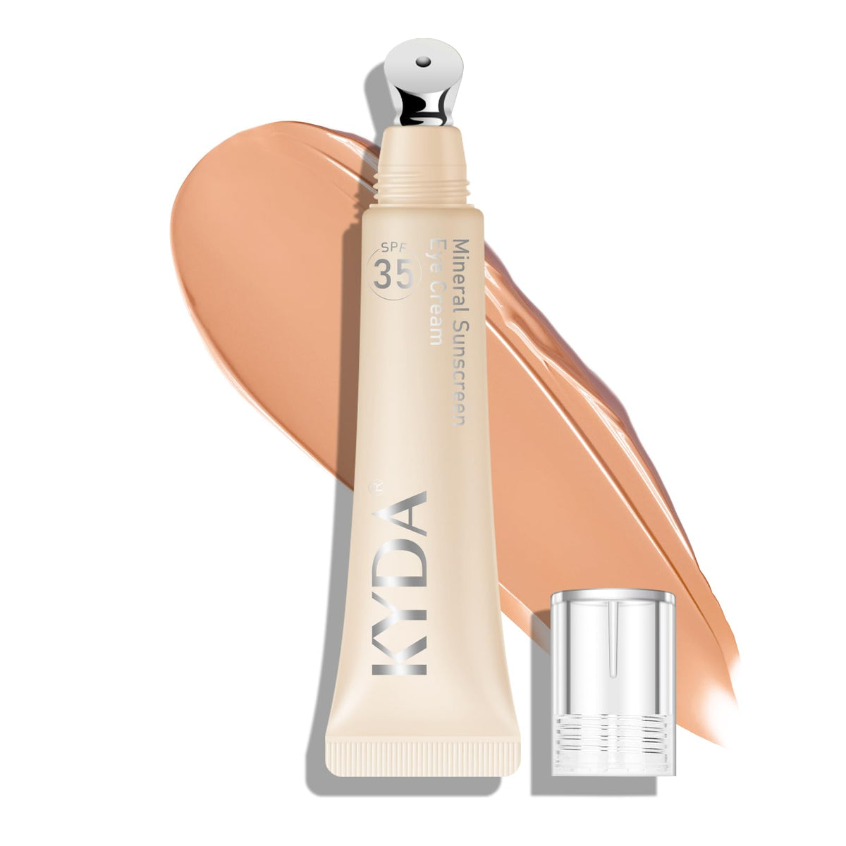 Kyda Mineral Sunscreen Eye Cream Spf 35 - Tinted Concealer For Dark Circles & Fine Lines, Tan