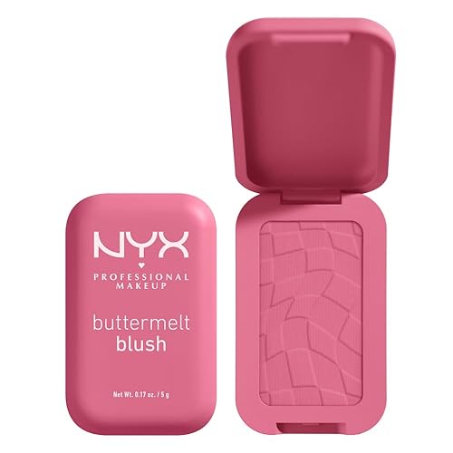 Nyx Professional Makeup Buttermelt Powder Blush, Vegan, Fade & Transfer-Resistant, 0.17 Oz