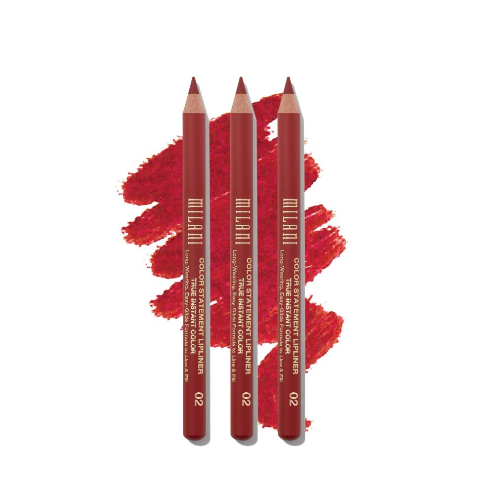 Milani True Red Color Statement Lipliner - 3 Pack Of Cruelty-Free Lip Liners, 0.04 Ounce