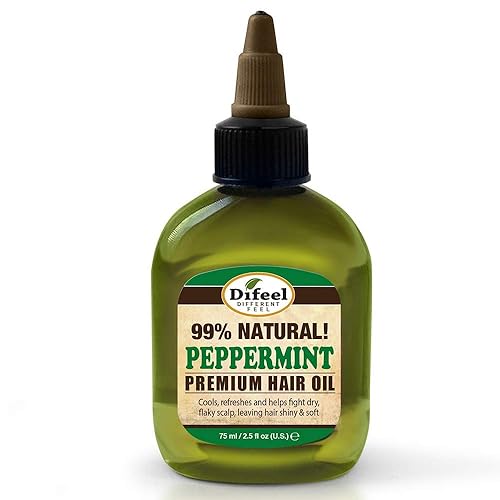 Difeel Premium Peppermint Natural Hair Oil - 2.5 Oz For Healthy Hair Growth