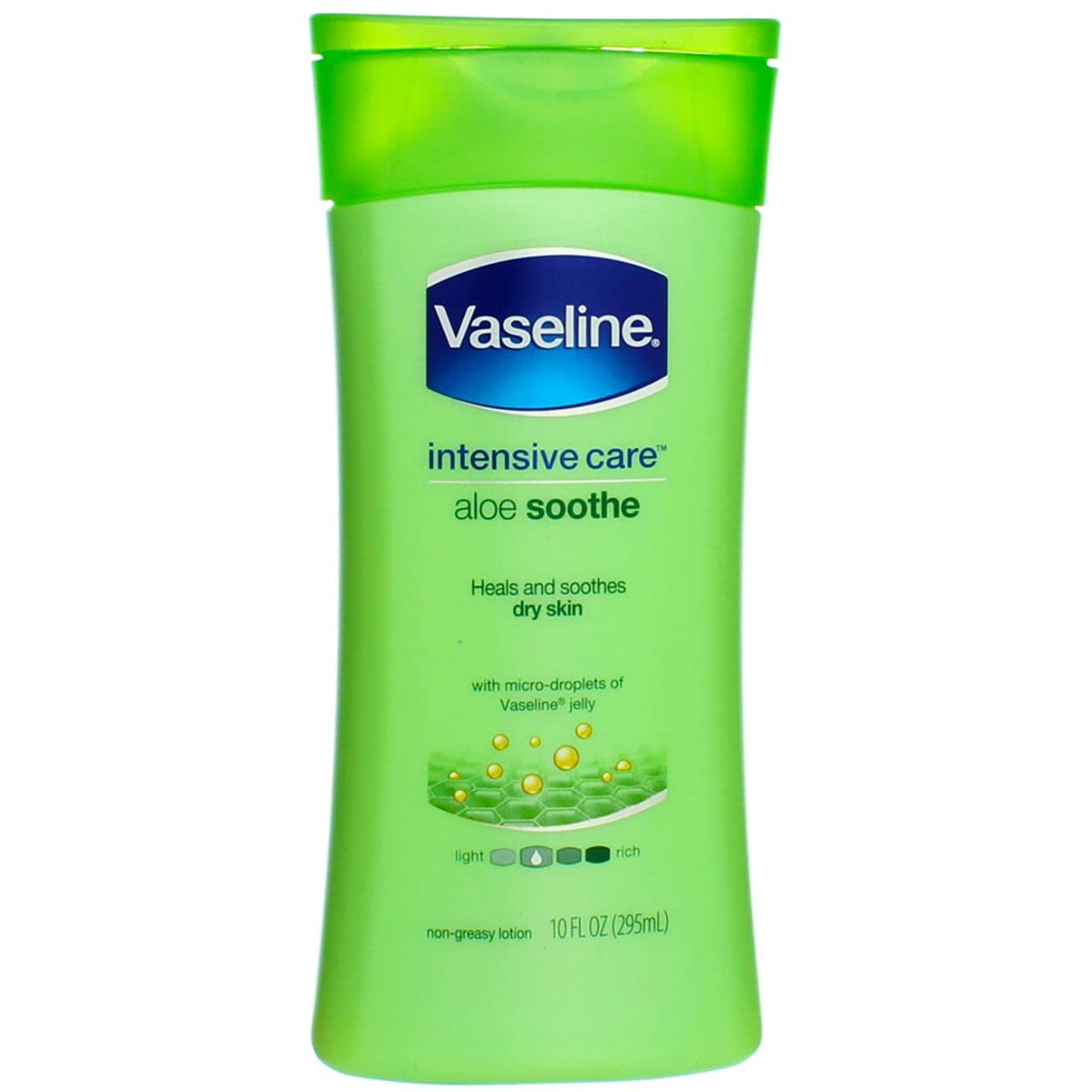 Vaseline Intensive Care Lotion 10 Oz - Soothing Hydration For Dry Skin With Aloe Vera Extract