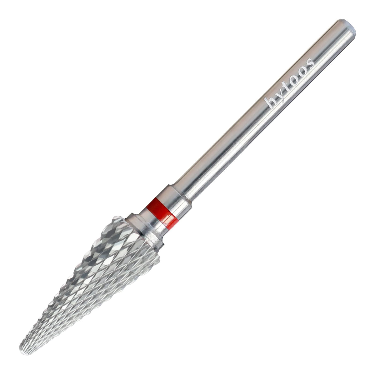 Hytoos Fine Taper Cone Nail Drill Bits - Dust Proof Carbide Bit For Manicure & Gel Polish Removal