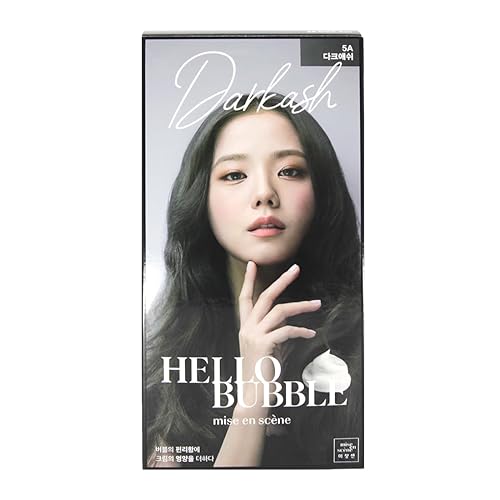 Zeesoon Korean Hello Bubble Hair Dye - Dark Ash, 8.11 Fl Oz, Vivid Color & Protection