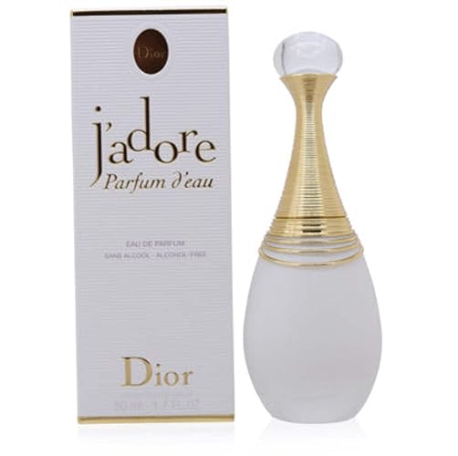 Dior J'adore Parfum D'eau Eau De Parfum Spray for Women, 1.7 Fl Oz - Elegant Floral Fragrance for Lasting All-Day Wear