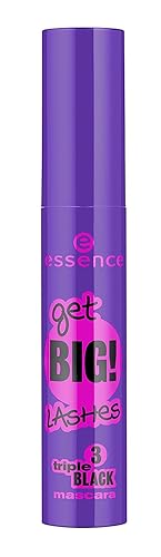 Essence Get Big! Lashes 3 Triple Black Mascara - Ophthalmologically Tested, Black