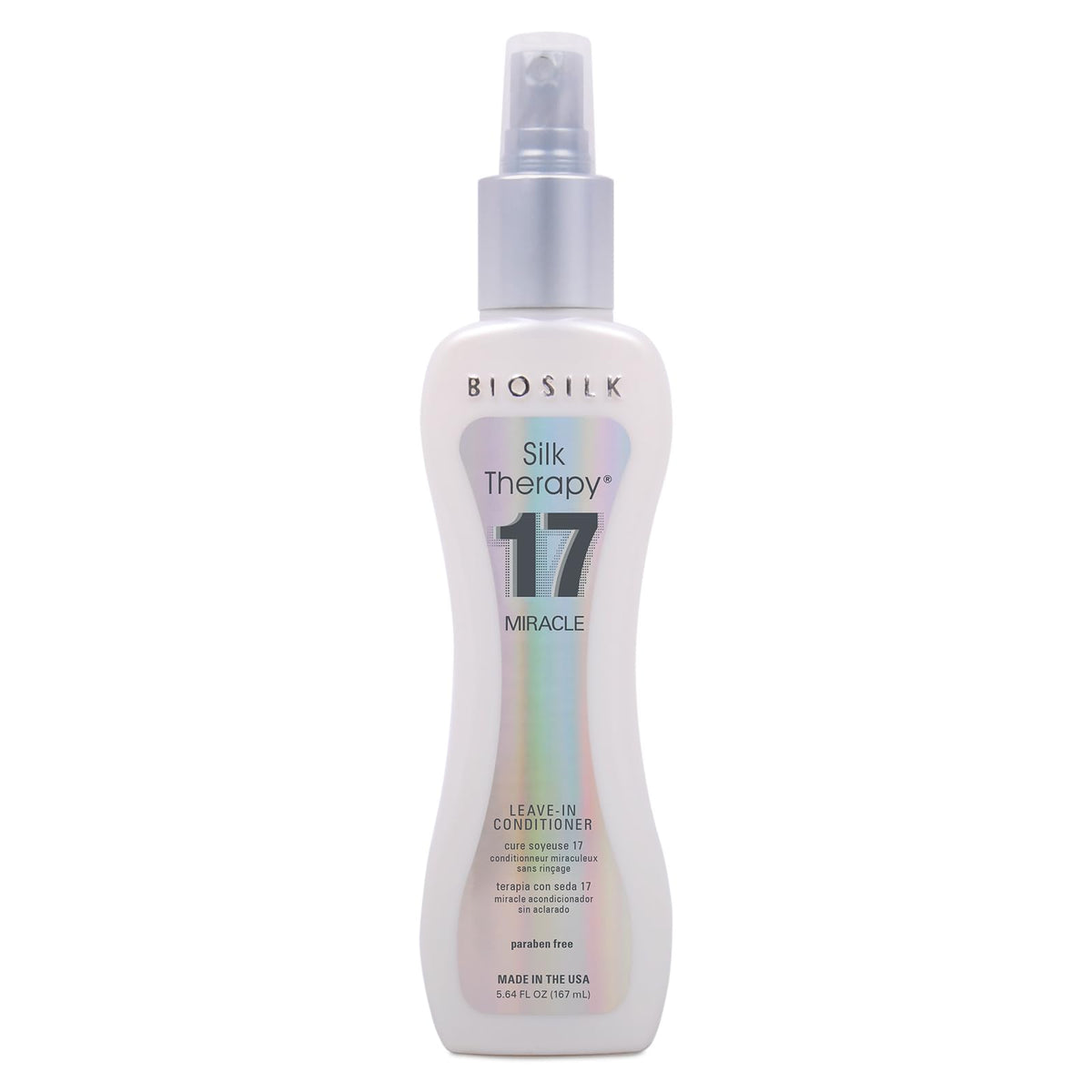 Biosilk Silk Therapy Miracle 17 Leave-In Conditioner For Dry, Damaged Hair, 5.64 Oz