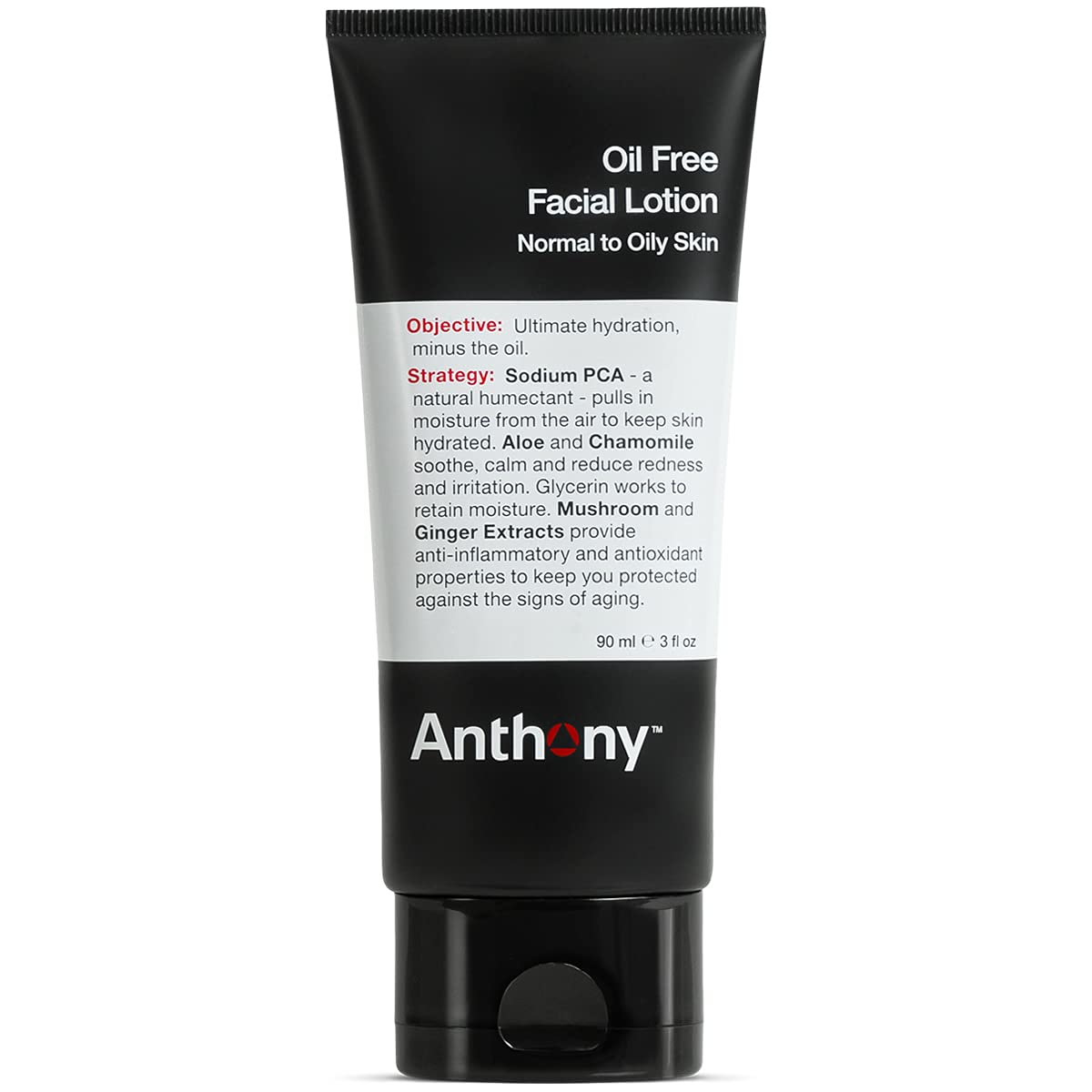 Anthony Oil Free Facial Lotion - Men'S Moisturizer For Normal To Oily Skin, 3 Fl Oz