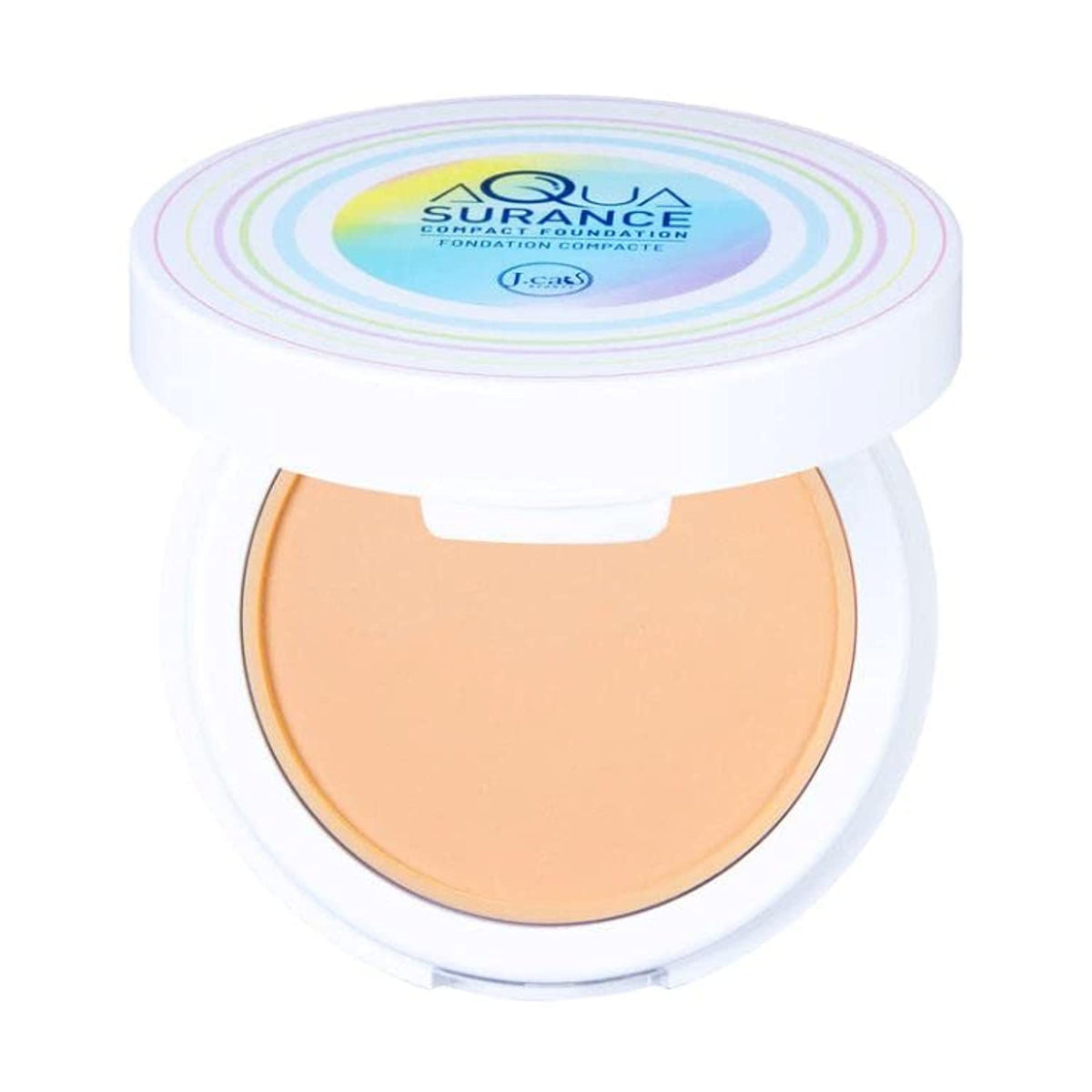 J.Cat Beauty Aquasurance Compact Foundation - Ivory, 1 Count, Long-Lasting Coverage