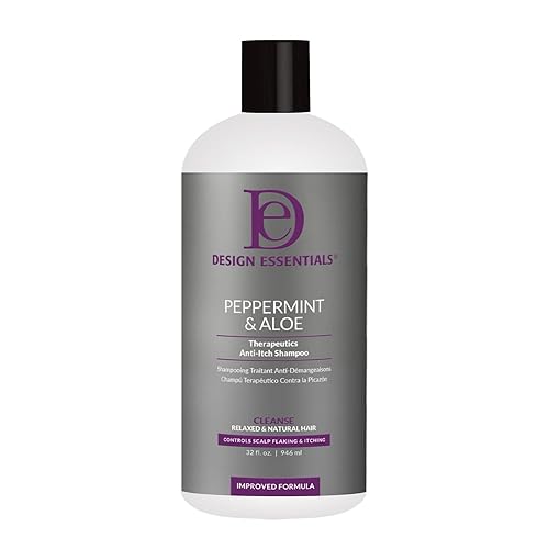 Design Essentials Anti-Itch Shampoo With Peppermint & Aloe - 32 Fl Oz, Controls Scalp Flaking