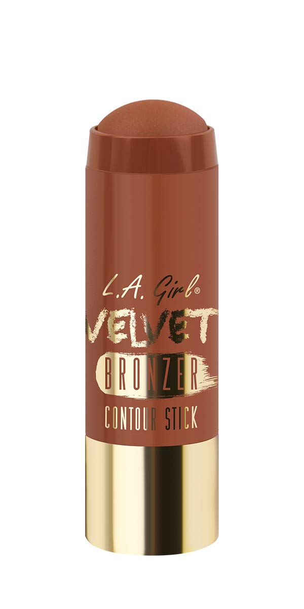 L.A. Girl Velvet Contour Stick - Suede Bronzer, 1 Count - Flawless Contouring & Highlighting