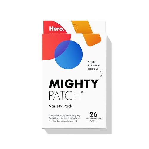 Mighty Patch™ Variety Pack - Hydrocolloid Acne Pimple Patches, 26 Count, Korean Skin Care